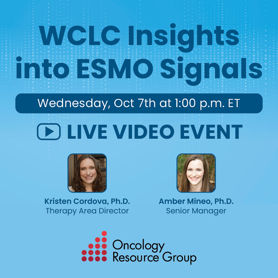 ONCrg Live Event: WCLC Insights into ESMO Signals